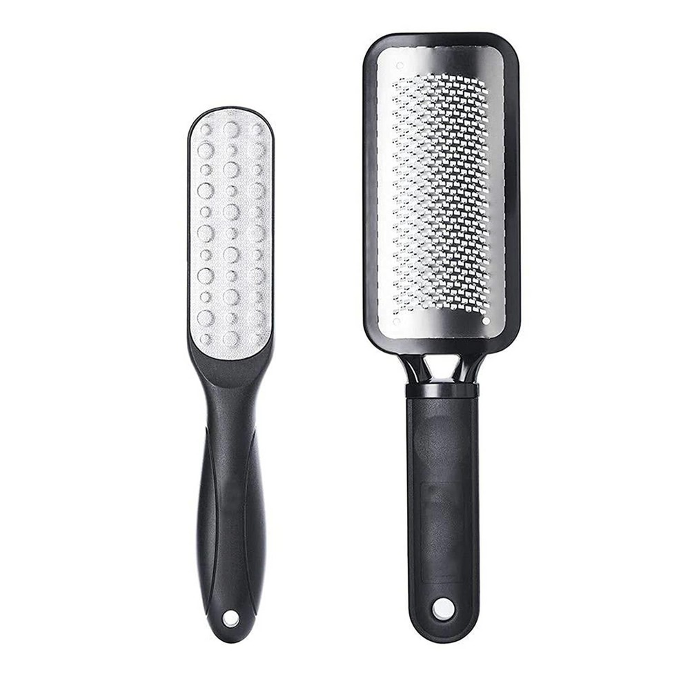 2PCS Foot File, Premium Stainless Steel Foot Rasp File Callus Remover Profession
